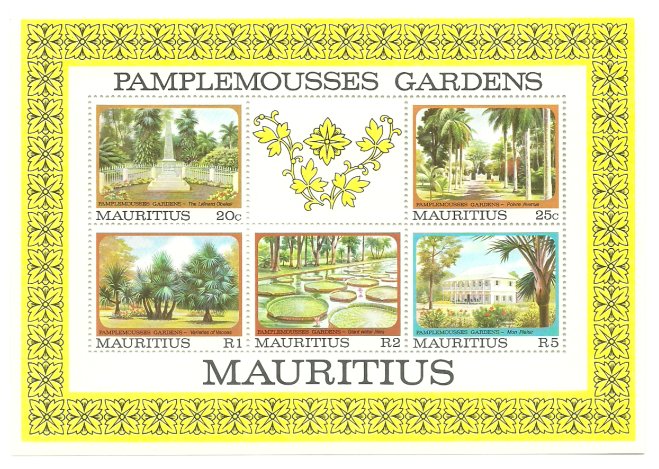 Mauritius 1980 - Gradina Botanica, bloc neuzat