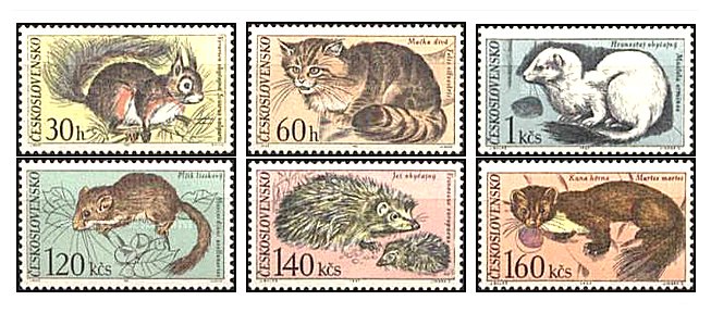 Cehoslovacia 1967 - Fauna, animale, serie neuzata