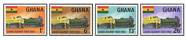 Ghana 1963 - Trenuri, serie neuzata
