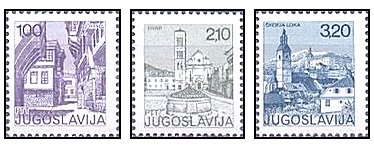 Iugoslavia 1975 - Orase, vederi, serie neuzata