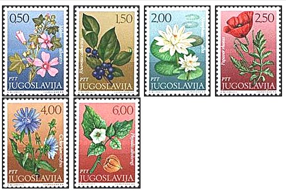 Iugoslavia 1971 - flori, serie neuzata