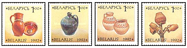 Belarus 1992 - ceramica, serie neuzata