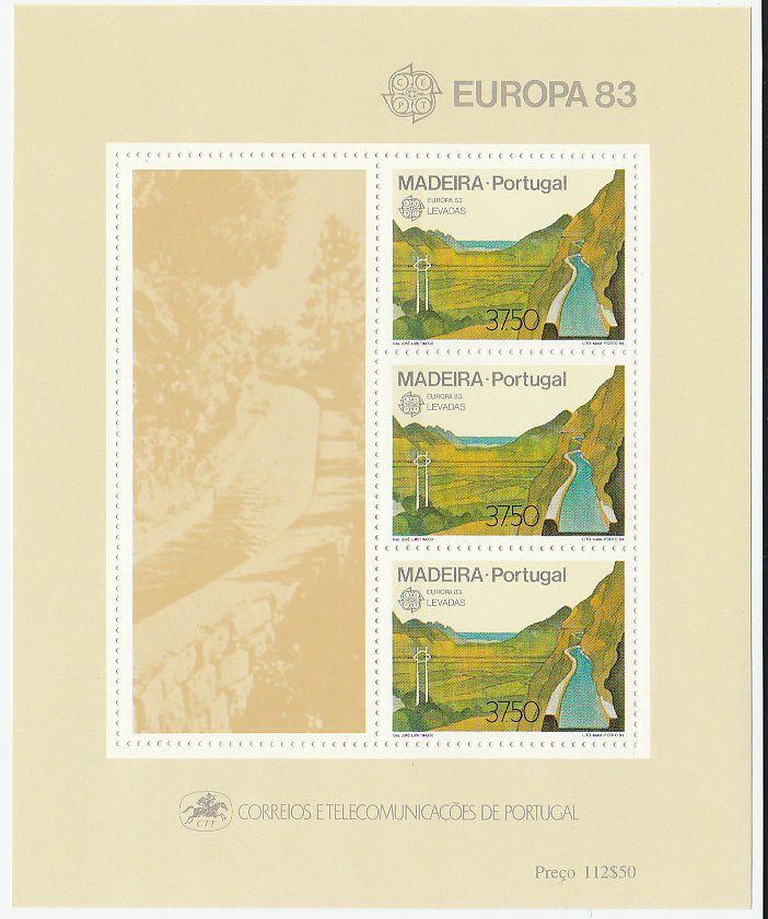 Portugal Madeira 1983 - Europa, bloc neuzat