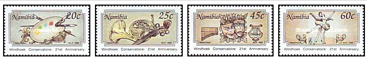 Namibia 1992 - 21st anniv. Windhoek Conservatory, serie neuzata