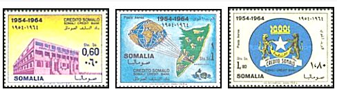 SOMALIA 1964 - 10th anniv. Credit Bank, serie neuzata
