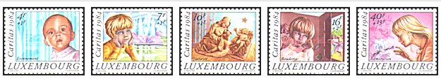 Luxemburg 1984 - Craciun, serie neuzata