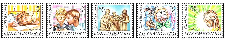 Luxemburg 1985 - Craciun, serie neuzata