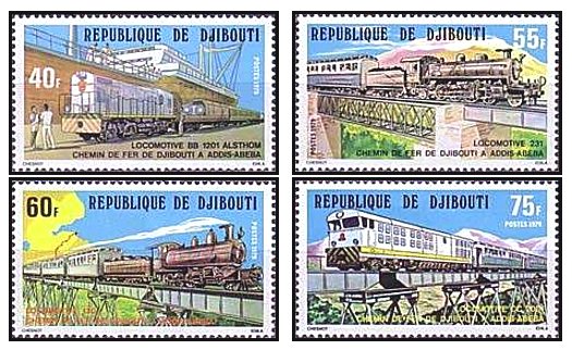 Djibouti 1979 - Cai ferate, tren, serie neuzata