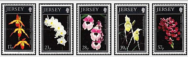 Jersey 1993 - orhidee, flori, serie neuzata