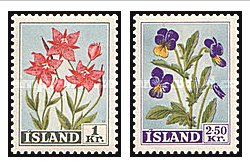 Islanda 1958 - Flori, serie neuzata