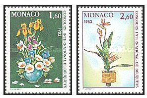 Monaco 1982 - flori, serie neuzata