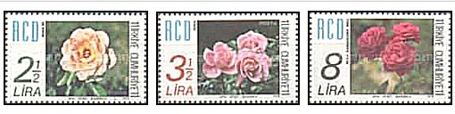 Turcia 1978 - Trandafiri, flori, serie neuzata