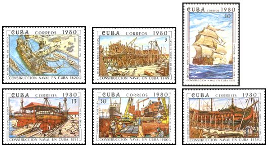Cuba 1980 - Vapoare, navigatie, serie neuzata