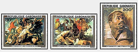 Gabon 1977 - picturi Rubens, serie neuzata