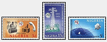 Nigeria 1965 - 100th anniv. ITU, serie neuzata