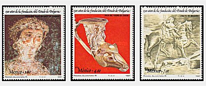 MEXIC 1981 - Aniversare 1300 ani Bulgaria, serie neuzata