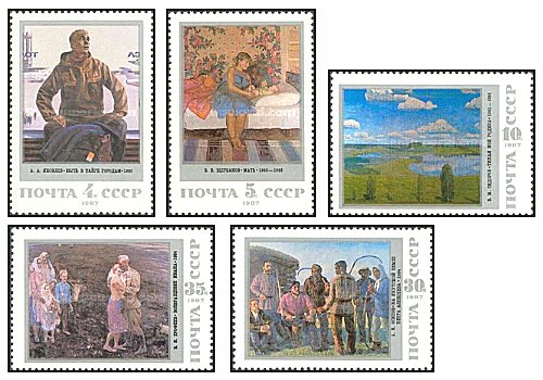 URSS 1987 - picturi, serie neuzata