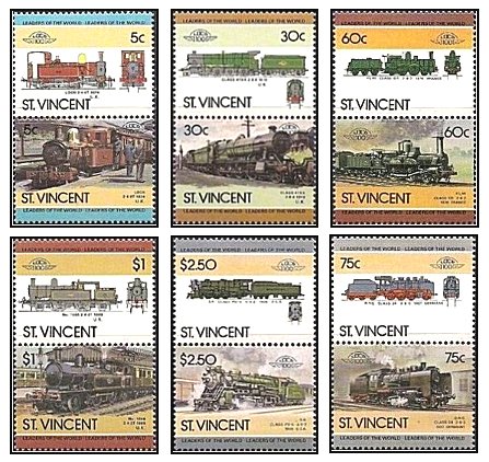 St Vincent 1985 - Locomotive, serie neuzata