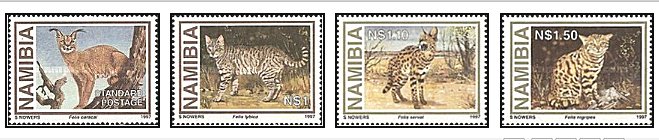 Namibia 1997 - Small Wildcats, fauna, serie neuzata