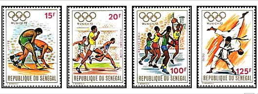 Senegal 1972 - Jocurile Olimpice Munchen, serie neuzata