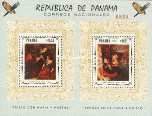 Panama 1968 - arta religioasa, colita neuzata