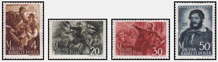 Ungaria 1944 - Kossuth Lajos, serie neuzata