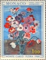 Monaco 1968 - Expo flori, pictura, neuzata