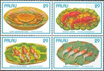 Palau 1993 - Crustacee edibile, serie neuzata
