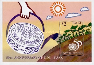 Palau 1995 - ONU, FAO, colita neuzata