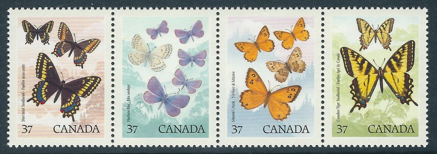 Canada 1988 - Fluturi, serie neuzata
