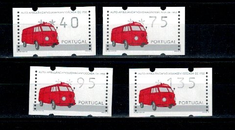 Portugalia 1995 - Ambulanta, Mi12 timbre de automat, neuzate