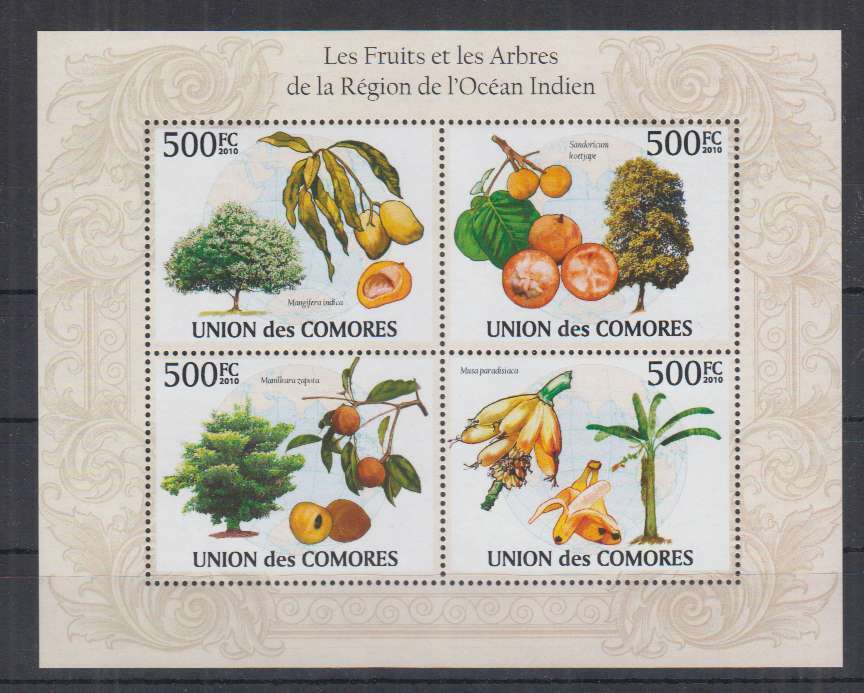 Comores 2010 - Flora, fructe, bloc neuzat