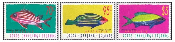 Cocos (Keeling) Islands 1998 - Pesti, fauna, serie neuzata