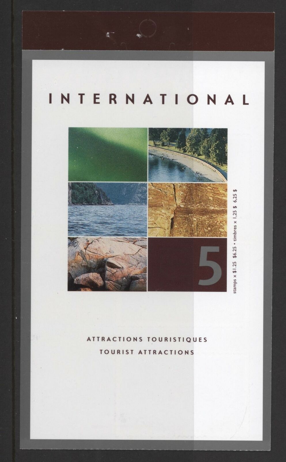 Canada 2002 - Atractii turistice, carnet cu timbre autocolant