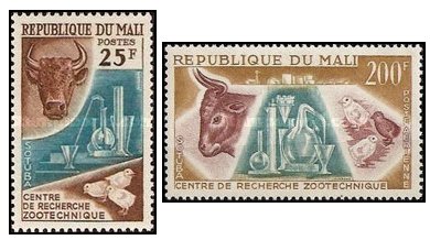 Mali 1963 - Zoological Research Centre, serie neuzata