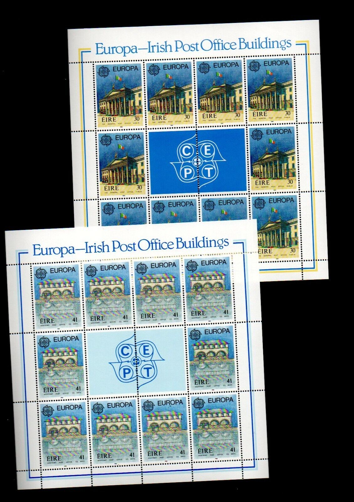 Irlanda 1991 - CEPT, Europa, cladiri, KLB neuzate