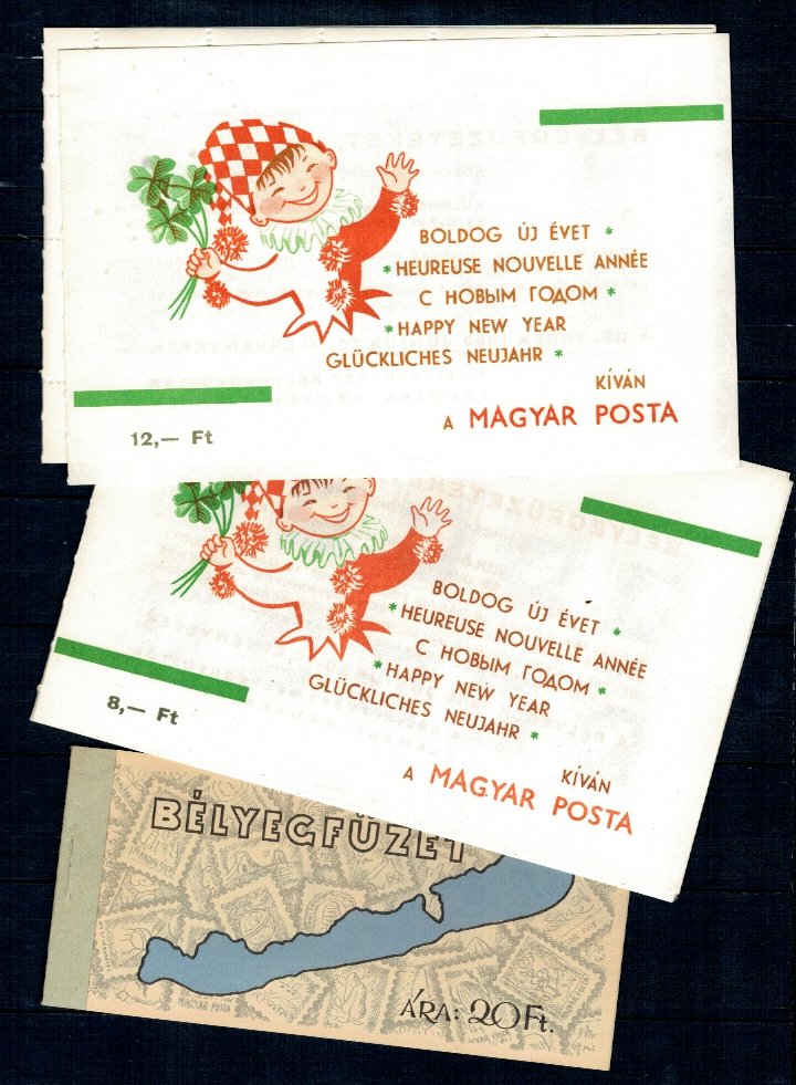 Ungaria 1963, 1968 - Lot 3 carnete filatelice neuzate