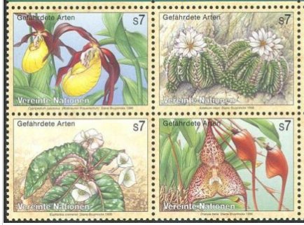UN Viena 1996 - Flora, flori, cactusi, serie neuzata