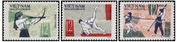 Vietnam Nord 1966 - National Games, serie nestampilata