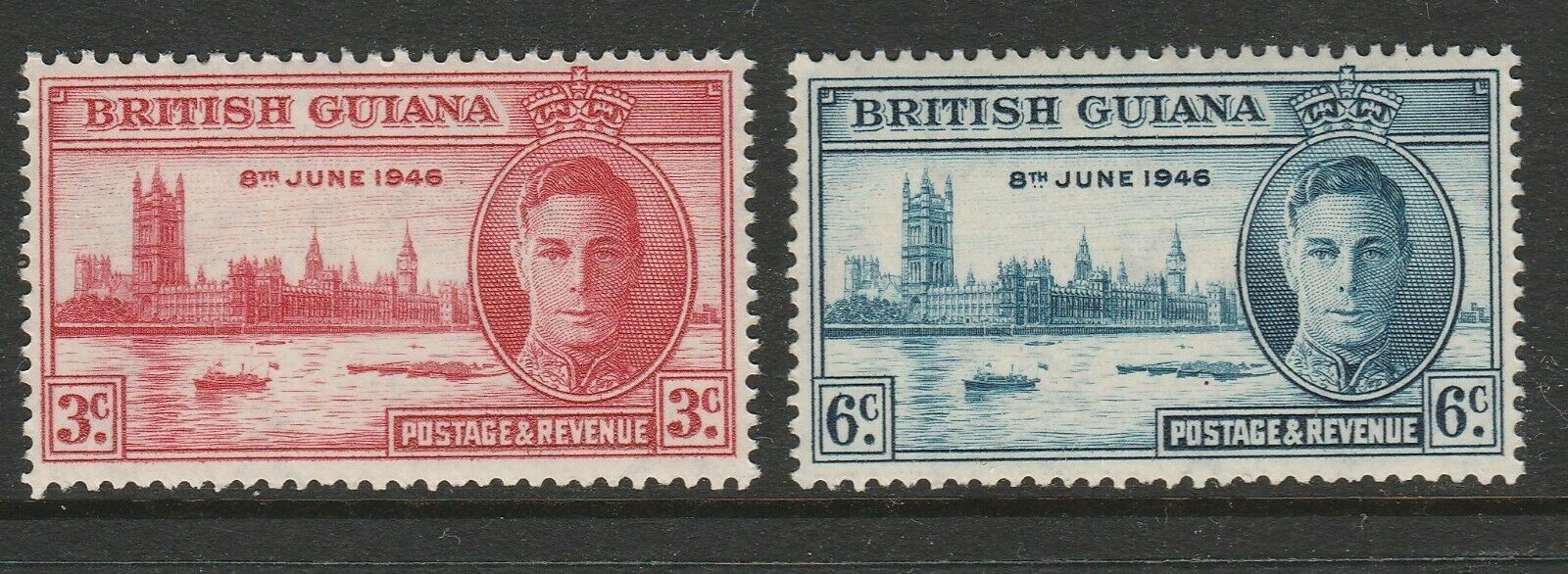 British Guiana 1946 - Victoria, serie neuzata