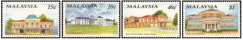 Malaysia 1991 - Cladiri istorice, serie neuzata