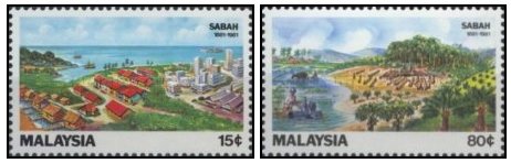Malaysia 1981 - Sabah, serie neuzata
