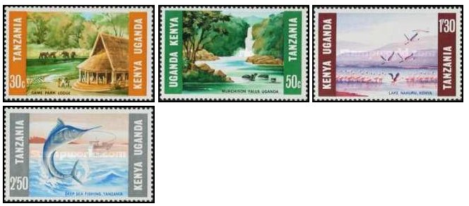 Tanzania-Kenya-Uganda 1966 - Turism, serie neuzata