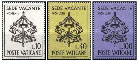 Vatican 1963 - Sede Vacante, serie neuzata