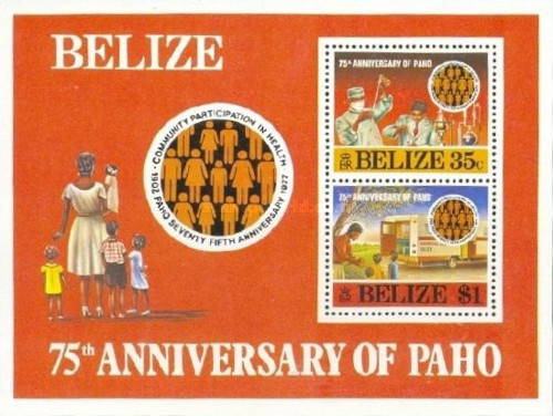 Belize 1977 - Pan-American Health Organization bloc neuzat