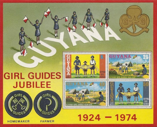 Guyana 1974 - Cercetasi, bloc neuzat