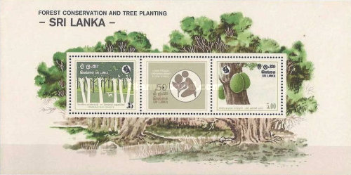 Sri Lanka 1981 - Forest Conservation bloc neuzat