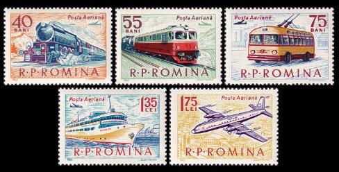1963 - Mijloace de transport, serie neuzata