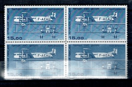 Franta 1984 - Posta Aeriana, bloc de 4 neuzat