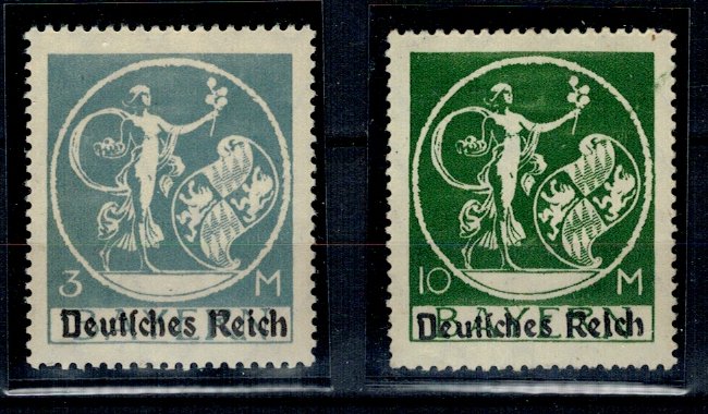 Deutsches Reich 1920 - Mi134I, 137I neuzate